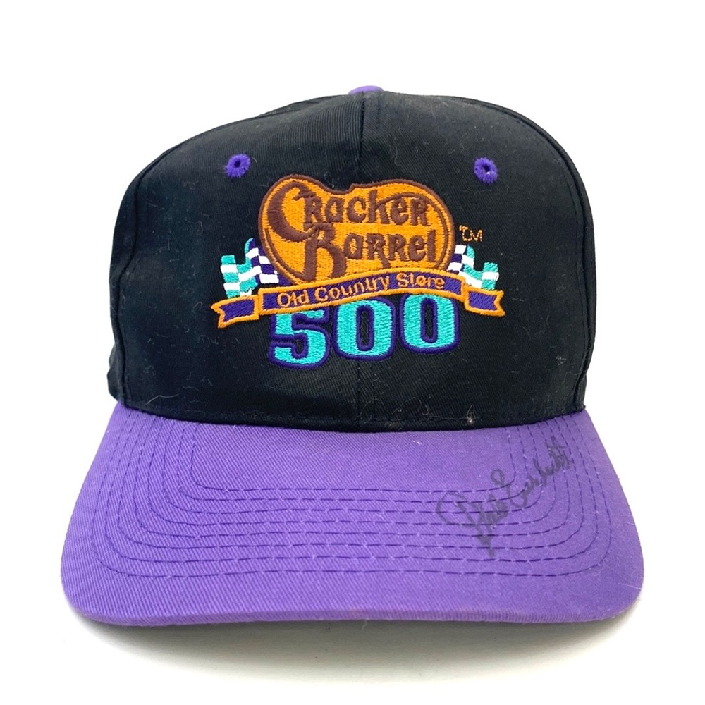 1999 NASCAR Cracker Barrel 500 Souvenir Hat Dale Earnhardt Sr. Autograph…